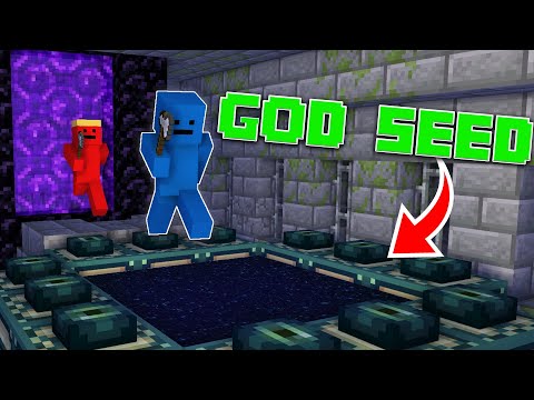 KIER and DEV - Minecraft Manhunt, But The Seed Is OP!