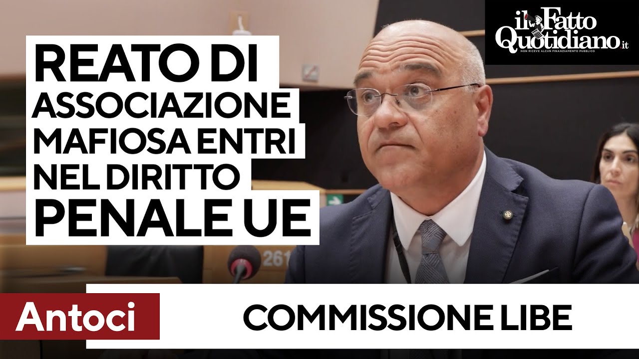 Antoci: "Reato di associazione mafiosa entri nel diritto penale Ue"