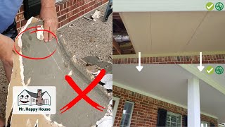 Hardie Board Ceiling Installation: Why you Should NEVER Use Sheetrock for Exterior Porch Ceiling
