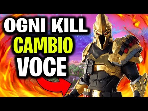 EVERY KILL VOICE CHANGE WITH ULTIMA KNIGHT! (Fortnite ITA dubbing)