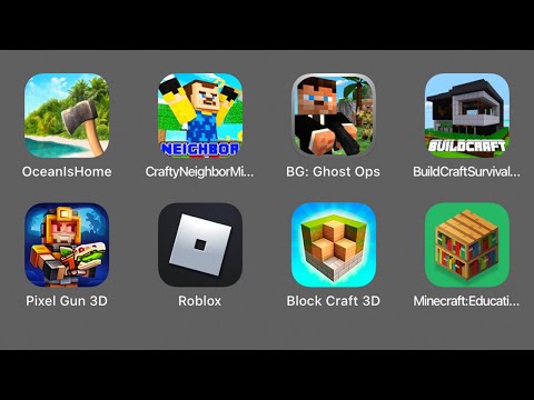 Ocean is Home,Crafty Neighbor Minecraft Mods,Ghost Ops,Build Craft Survival,Pixel Gun 3D,Roblox