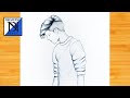 A Boy Drawing Side View || Very easy pencil drawing tutorial || boy drawing || boy drawing easy