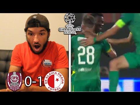 LUKAS MASOPUST GOAL INSANE! | CFR CLUJ VS SLAVIA PRAGUE REACTION (Champions League Playoffs)