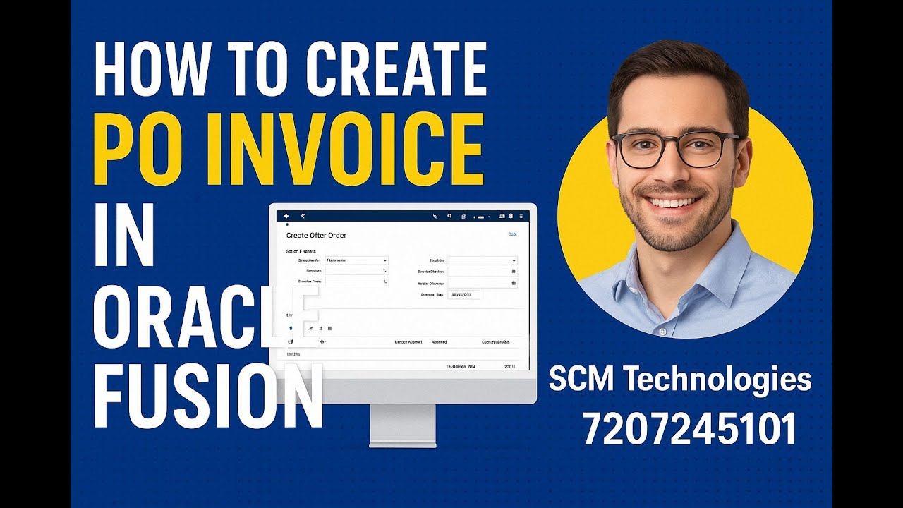How to create PO Invoice in Account payable #oraclefusion #procurement #scm