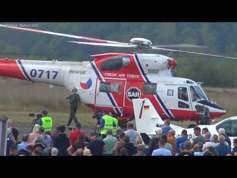 Sanicole Airshow 2022 - Landing W-3 Sokol Helicopter – Czech Air Force