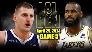 Los Angeles Lakers vs Denver Nuggets Full Game 5 H