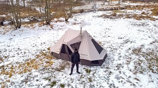 My First Time HOT TENT Camping - GONE WRONG