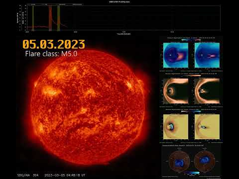Solar flare 05.03.2023 class M5.0 [4K]