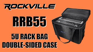 The Rockville RRB55 Double-Sided 5U Rack Bag Case with A 16” Depth for Pro Audio Gear