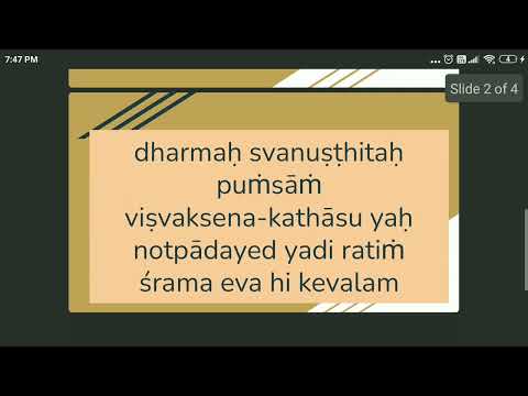 SB 1.2.8 shloka and translation