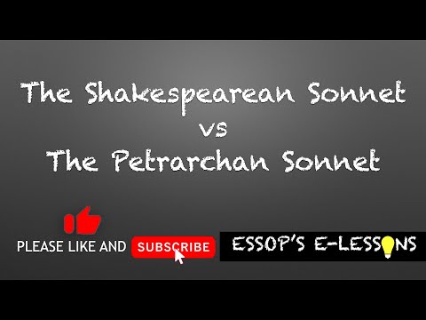 The Petrarchan Sonnet vs The Shakespearean Sonnet (Iambic Pentameter Explained) @EssopsElessons