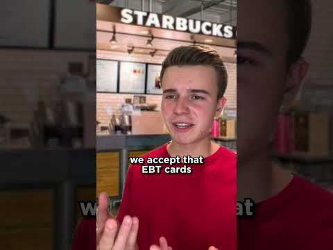 Starbucks EBT Card Hack! 💳 #starbucks #ebt #starbuckscoffee
