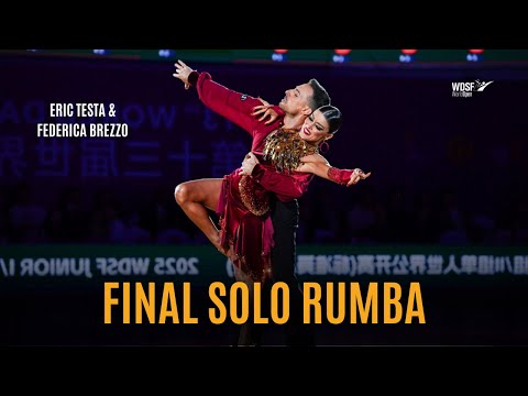 PASSIONATE RUMBA | Eric Testa & Federica Brezzo | WDSF World Open Latin Chengdu 2025 🇨🇳