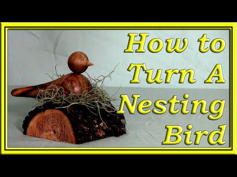Woodturning A Nesting Bird on a wood lathe #woodturning #woodworking