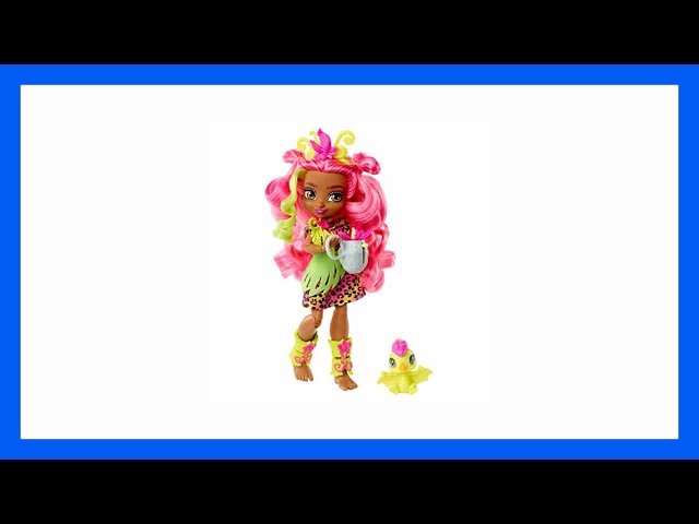 Vídeo relacionado con Mattel Cave Club Muñeca Fernessa, muñeca prehistórica con Mascota y Accesorios GNL85