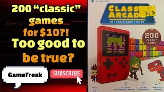 Classic Arcade with 200 games for only $10! Junk or hidden gem? #Handheld #fivebelow #videogames