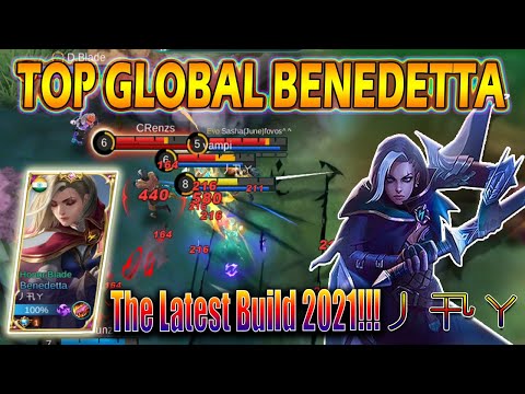 Gameplay Hypercarry Benedetta The Latest Build 2021 || Top Global 3 Benedetta By 丿卂ㄚ~ MLBB
