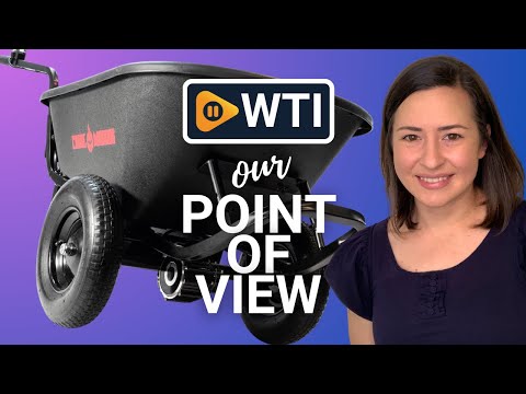 Electric Wheelbarrow Powered Utlity Cart 350 LBS Capacity and 6 Cu FT Poly Tray 8 Hour Battery Life 44322 - WTI product video review
