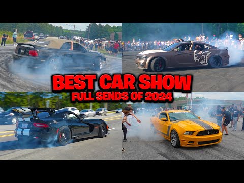 THE ULTIMATE BEST OF CARS LEAVING CAR SHOWS COMPILATION OF 2024!! (Burnouts, Donuts, Full Sends)