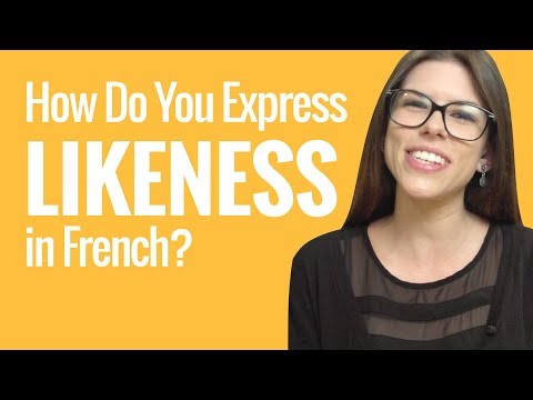 Ask a French Teacher Series 2 #13 - How Do You Express Likeness in French?
