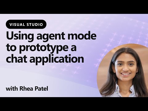 Using agent mode to prototype a chat application