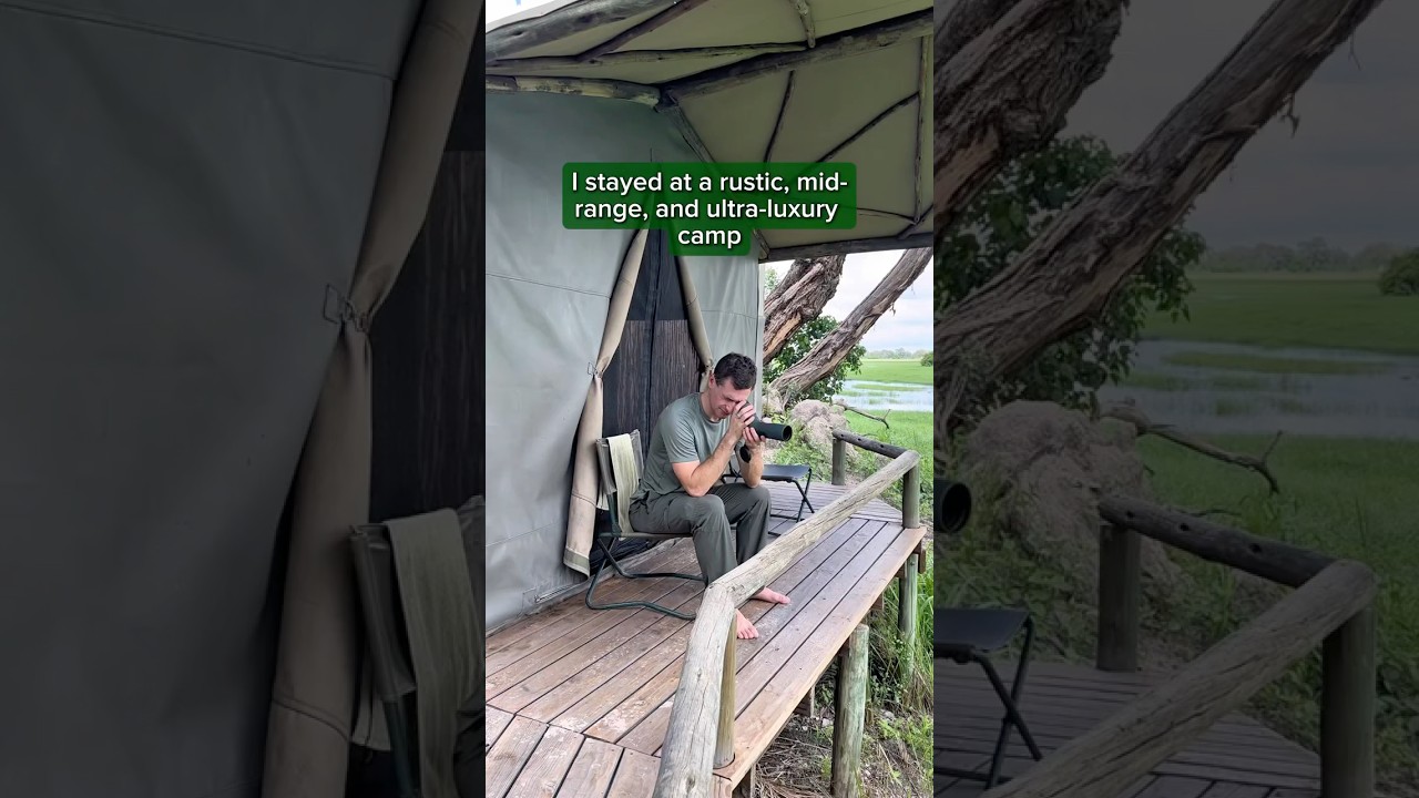 Comparing a rustic, mid-range, and luxury safari camp in the Okavango Delta, Botswana