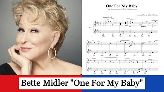 One For My Baby   Bette Midler (piano acc.)