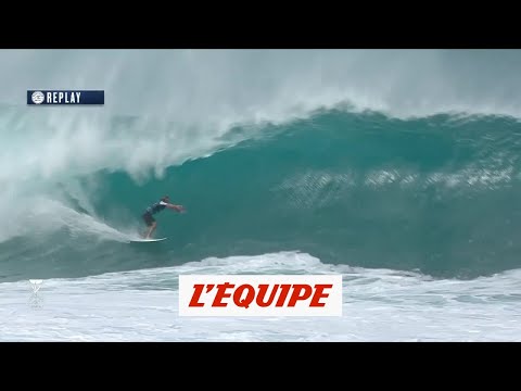 Adrénaline - Surf : La vague de 8,83 de Joan Duru face à Tomas Hermes au Pipe Masters 2018