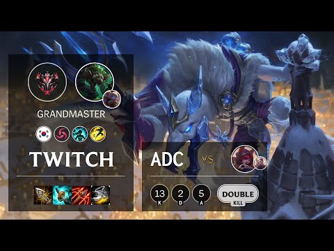 Twitch ADC vs Xayah - KR Grandmaster Patch 10.19