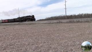 preview picture of video '2014/05/04-02: NKP 765 steam locomotive'