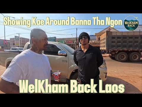 Showing Kae Around Banna Tha Ngon 🇱🇦 | Daily Life in Laos: ATM & Mail System Explained