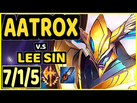 NAPPON (AATROX) vs LEE SIN - 7/1/5 KDA JUNGLE CHALLENGER GAMEPLAY - BR