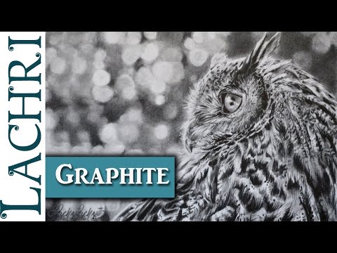 Caran d'Ache Grafwood Graphit-Testbericht und Uhu-Zeichendemonstration mit Lachri