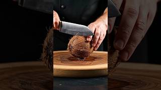 Cutting Coconut 🥥 ✨ Satisfying ASMR #asmr #asmrsounds #aiasmr #glassfruit #satisfyingvideo #ai