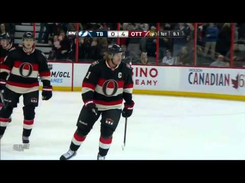 Daniel Alfredsson PP Goal (Tampa Bay Lightning vs Ottawa Senators Mars 23, 2013) NHL HD