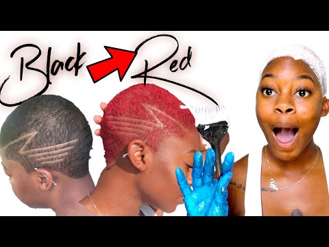 I DYED MY HAIR RED! | Bleaching At Home!