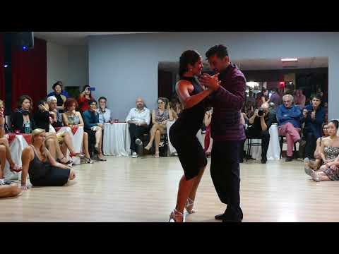  Natalia Ochoa  and  Ismael Ludman  are  dancing  to  the  vals  "  Pobre Flor  "  by  Alfredo De Angelis  in  2019