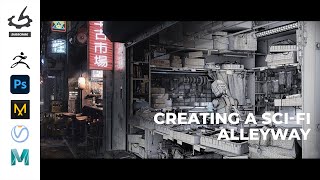 Creating a Sci-Fi Alleyway, Detailed Environment techniques with Devon Fay