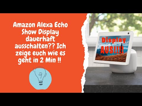 Automatically turn off Amazon Alexa Echo Show display!