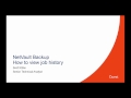 NetVault Restartable Backup demo