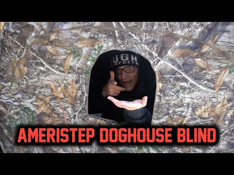 AMERISTEP DOGHOUSE HUNTING BLIND - REVIEW/FIRST THOUGHT (QUICK SETUP)
