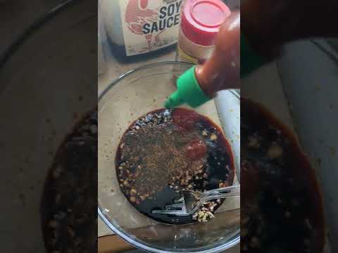 Asian style sticky garlic pork chops!!