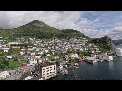 MÅLØY, Norway. From the cruise ship into the mountains. A breathtaking view.  Forgotten places.