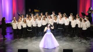 Chorale Duvernay 5 et 6 ièmme années chante Spente Le Stelle avec Giorgia Fumanti
