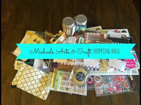 Michael's Arts & Crafts Shopping Haul March 2016 #1 Video