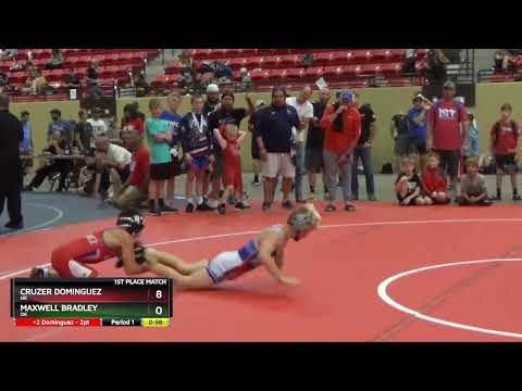 83 Lbs 1st Place Match - Cruzer Dominguez, NE Vs Maxwell Bradley, OK 5d2e