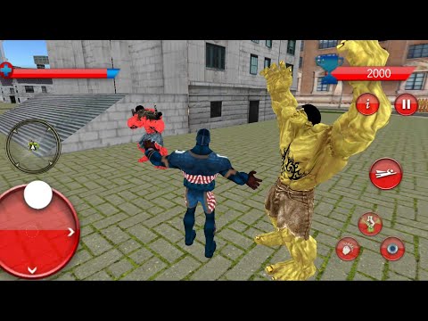 Flying Captain Robot Laser Superhero Crime Battle | Captain Hero Vs Monster Villain Android GamePlay