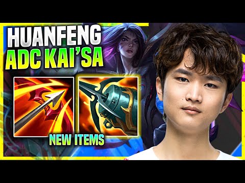 HUANFENG PICKS KAI'SA WITH NEW ITEM KRAKEN SLAYER! - SN Huanfeng Plays Kai'Sa ADC vs Ashe!