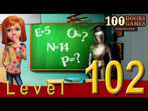 JOGO ESCAPE FROM SCHOOL - 100 DOORS GAMES | 100 PORTAS LEVEL 102 PASSO A PASSO | LVL 102 WALKTHROUGH