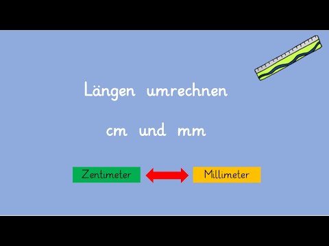 Schreibweise Längen cm mm Erklärvideo